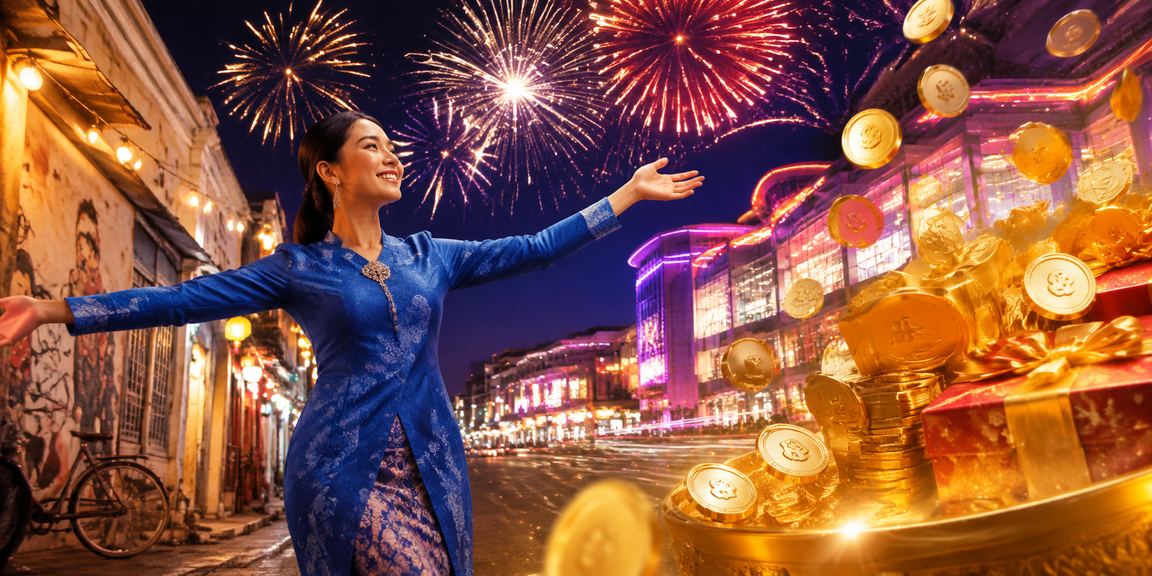Ahli wanita dari Penang menerima rebat bonus VIP dalam pakaian tradisional Melayu